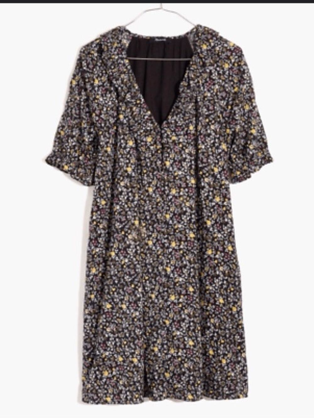 Madewell Dress Sz S Fairy Cottagecore Ruffle Trapeze Folkmagic Floral Dainty
